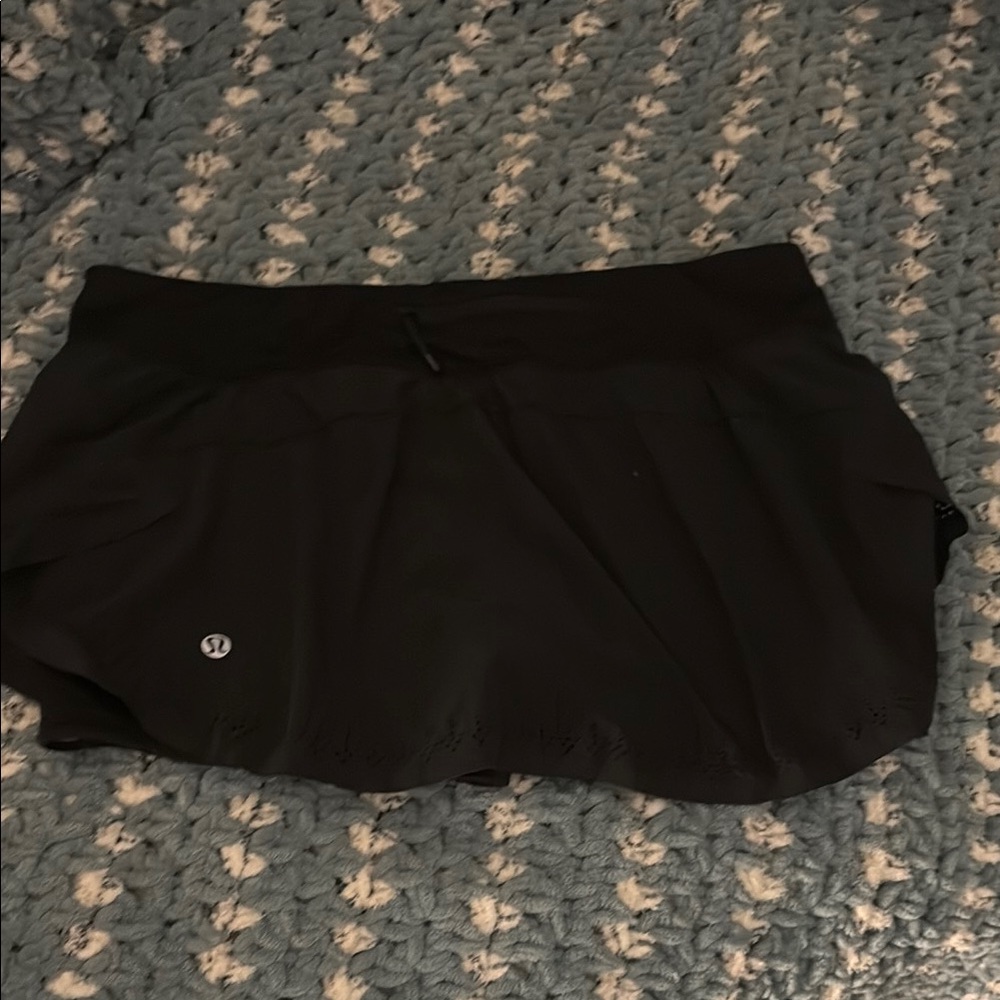 Black Lululemon athletic skirt